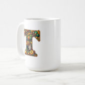 Brief Erntedankfest Truthahn Stil Kaffeetasse (Vorderseite Links)