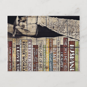 Brief für die Familie   Familiendekoration   Postkarte