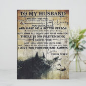 Brief für Ehemann | Familiendekoration | (Stehend Vorderseite)