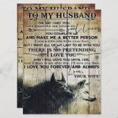 Brief für Ehemann | Familiendekoration | (Vorne/Hinten)