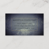 Brief Gedreht rustikal mit Grenze Visitenkarte (Rückseite)