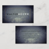 Brief Gedreht rustikal mit Grenze Visitenkarte (Vorne/Hinten)