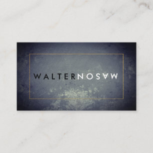 Brief Gedreht rustikal mit Grenze Visitenkarte