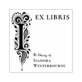 Brief I Botanischer Ex Libris Buchzeichen Stempel (Prägung)