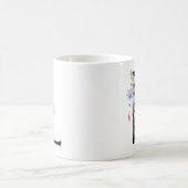 Brief L mit Blumen Kaffeetasse (Mittel)