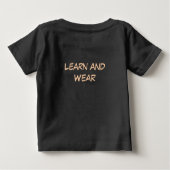 Brief M Affe Bildung Kinder T-Shirt | Großbuchstab (Rückseite)