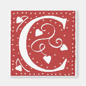 Brief mit dem Herzen Magnet (Vorne)