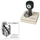 Brief N Botanisches Ex Libris Buchzeichen Stempel (Stempel)