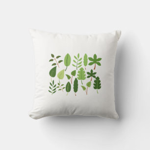 Brief Natur Grünes Design Botanisches Alphabet Kissen