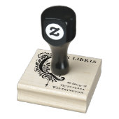 Brief Q Botanisches Ex Libris Buchzeichen Stempel (Stempel)