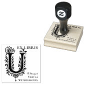 Brief U Botanisches Ex Libris Buchzeichen Stempel (Stempel)
