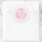 Brief V Monogramm Aufkleber (Tasche)