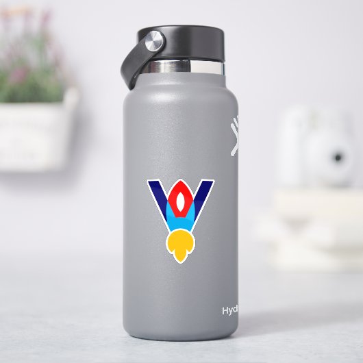 Brief V Raketen Kinder Aufkleber (HydroFlask)