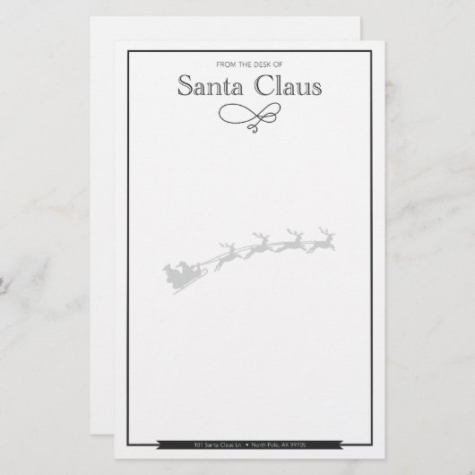 Brief vom Santa Naughty Blank (Vorne/Hinten)