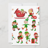 Brief vom Schreibtisch des Santa Einladung (Rückseite)