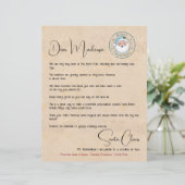 Brief vom Schreibtisch des Santa Personalisiert (Stehend Vorderseite)