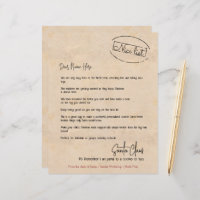 Brief vom Schreibtisch des Santa Personalisiert