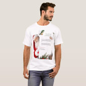 Brief vom Schreibtisch von Nicolas Claus Weihnacht T-Shirt (Vorne ganz)
