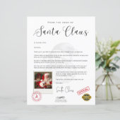 Brief vom Weihnachtslustigen Personalisiert (Stehend Vorderseite)