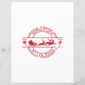 Brief vom Weihnachtsmann (Rückseite)