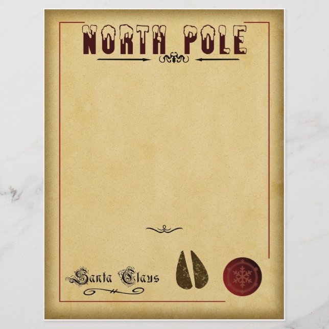 Brief vom Weihnachtsmann (Vorderseite)