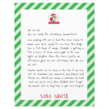 Brief vom Weihnachtsmann an Kinder