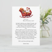 Brief vom Weihnachtsmann Einladung (Stehend Vorderseite)