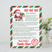 Brief vom Weihnachtsmann Feiertagskarte (Stehend Vorderseite)