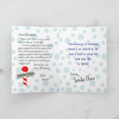 Brief vom Weihnachtsmann Feiertagskarte (Innenseite)