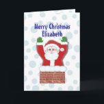 Brief vom Weihnachtsmann Feiertagskarte<br><div class="desc">Passen Sie den Text in dieser Karte von Santa für Ihr Lieblingskind an.  Personalisieren Sie mit dem Namen des Kindes und passen Sie den inneren Brief von santa speziell für dieses Kind.</div>