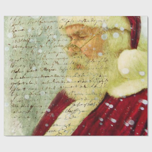 Brief vom Weihnachtsmann Geschenkpapier (Flach)