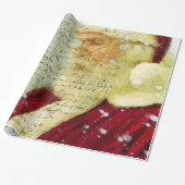 Brief vom Weihnachtsmann Geschenkpapier (Ungerollt)