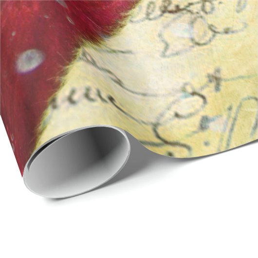 Brief vom Weihnachtsmann Geschenkpapier (Rolleneckpunkt)