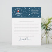 Brief vom Weihnachtsmann. Gestaltet Briefkopf (Stehend Vorderseite)