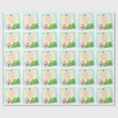 Brief vom Weihnachtsmann Note Paper Weihnachten Geschenkpapier (Flach)