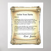 Brief vom Weihnachtsmann Poster (Vorne)