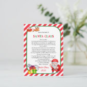 Brief vom Weihnachtsmann Postkarte (Stehend Vorderseite)