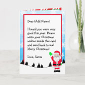 Brief vom Weihnachtsmann | Weihnachtsliste | Farbs Karte (Vorderseite)