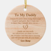 Brief von Bump Dadto zu hölzern Keramik Ornament (Vorne)