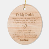 Brief von Bump Dadto zu hölzern Keramik Ornament (Links)