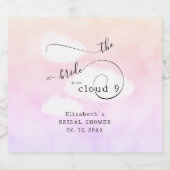 Brief von Cloud 9 Fun Humorres Brautparty Schaumweinetikett (Einzelnes Label)