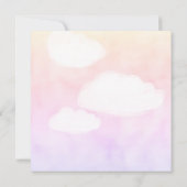 Brief von Cloud 9 Humorfarbenes rosa Brautparty Dankeskarte (Rückseite)