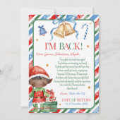 Brief von Elf Christmas Boy Letter Card Einladung (Vorderseite)