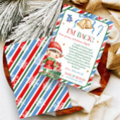 Brief von Elf Christmas Boy Letter Card Einladung