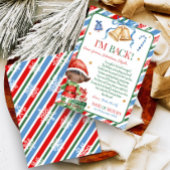 Brief von Elf Christmas Boy Letter Card Einladung