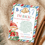 Brief von Elf Christmas Boy Letter Card Einladung