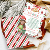 Brief von Elf Christmas Girl Letter Card Einladung
