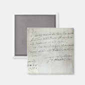 Brief von George Frederick Händel Magnet (Vorderseite/Rückseite)