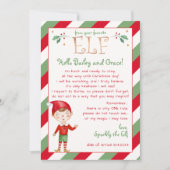 Brief von Ihrem Elf Hallo personalisieren Einladung (Vorderseite)