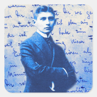 Brief von Kafka Quadratischer Aufkleber